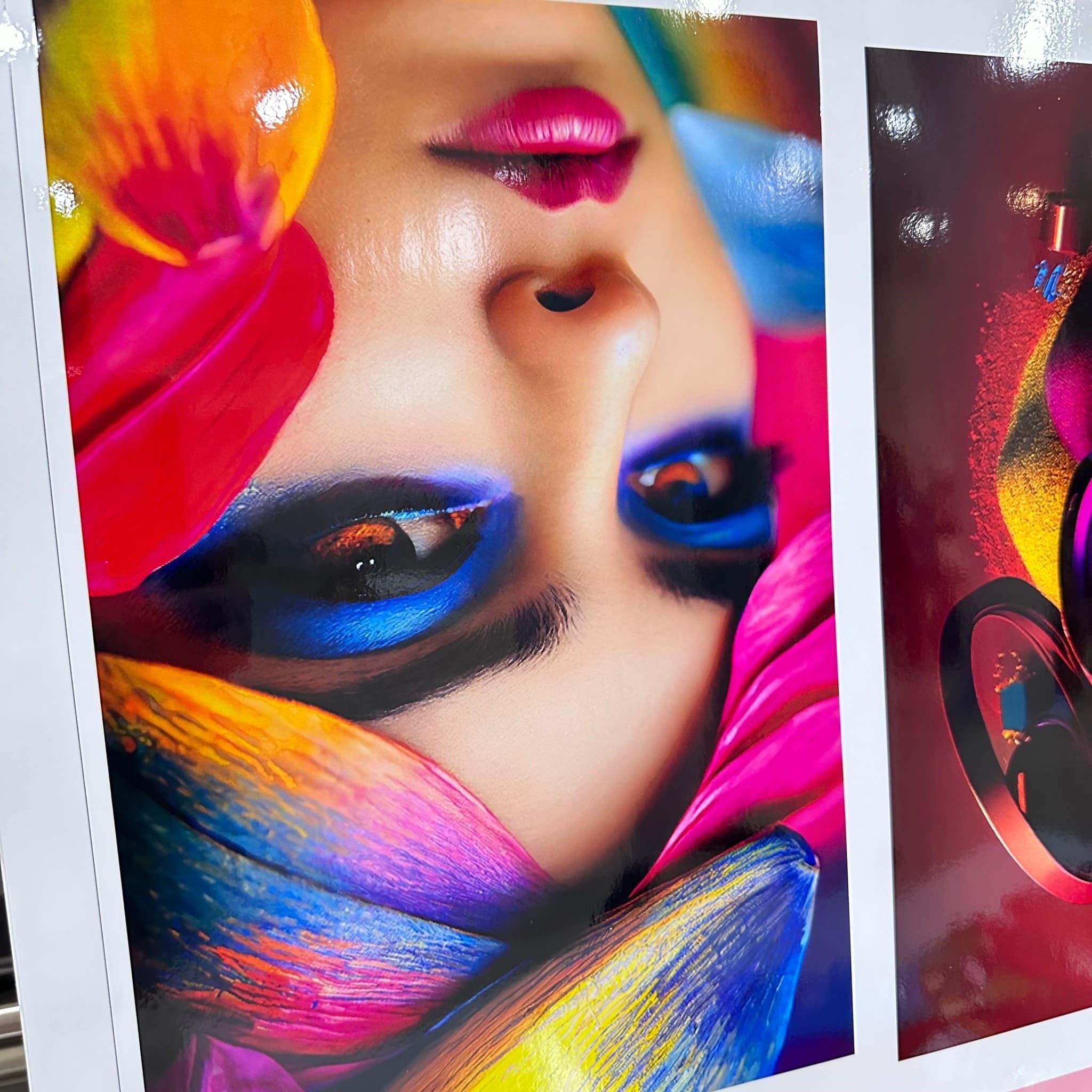 สติกเกอร์พีวีซีขาวเงา