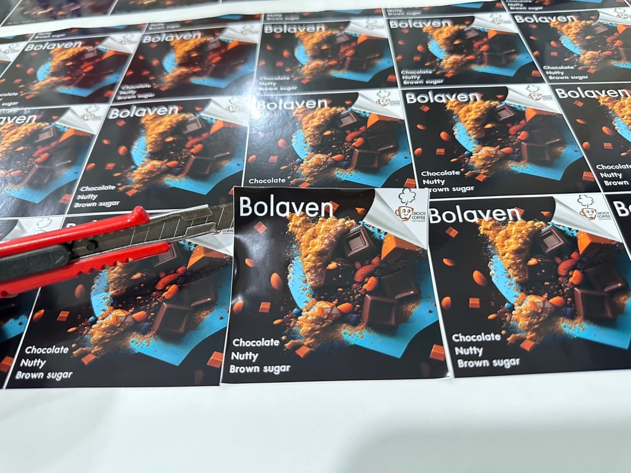 สติกเกอร์พีวีซีขาวด้าน